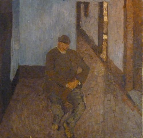 Walter Ophey (Künstler*in), Sitzender mit Pfeife (Alter Mann), um 1907