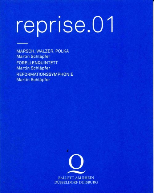 Programmheft Ballett am Rhein - reprise.01 