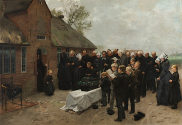 Christian Ludwig Bokelmann, Nordfriesisches Begräbnis, 1887, Kunstpalast, Düsseldorf, Inv.-Nr.  ...