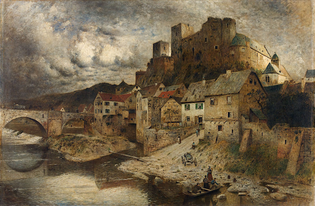 Theodor Hagen, Runkel an der Lahn, um 1888, Kunstpalast, Düsseldorf, Inv.-Nr. M 4283