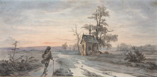 Andreas Achenbach (Künstler*in), Feldkapelle, o.J.