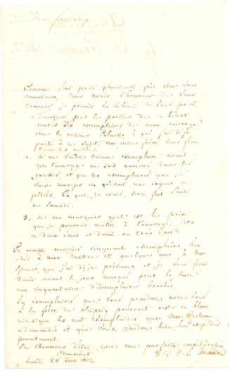 Brief von Jean Pierre Ancillon