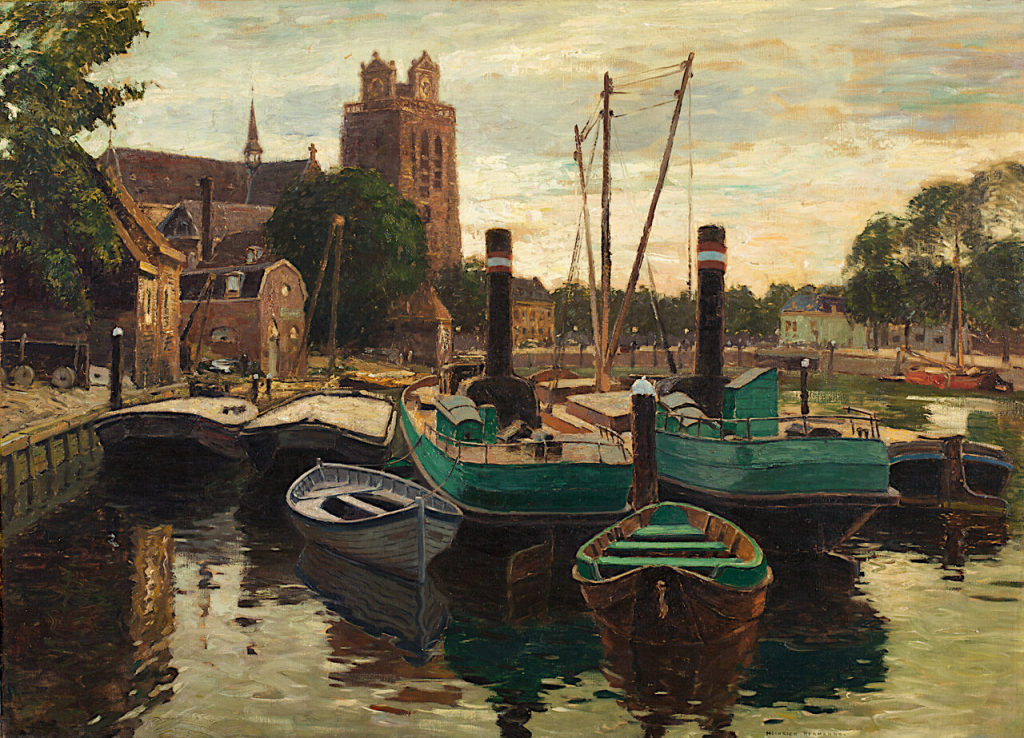 Heinrich Hermanns, Abend in Dordrecht, 1902-10, Kunstpalast, Düsseldorf, Inv.-Nr. M 5052