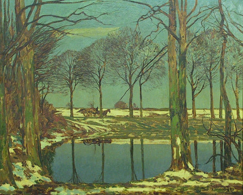 Max Clarenbach (Künstler*in), Letzter Schnee, 1917