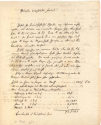 1. Seite des Briefes von Lorenz Chrysanth Edler von Vest