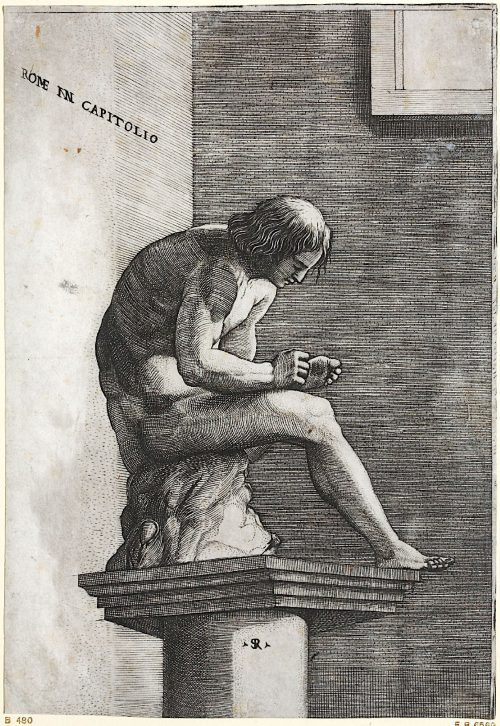 Marco Dente (Künstler*in), Spinario – der kapitolinische Dornauszieher, 1515–1527