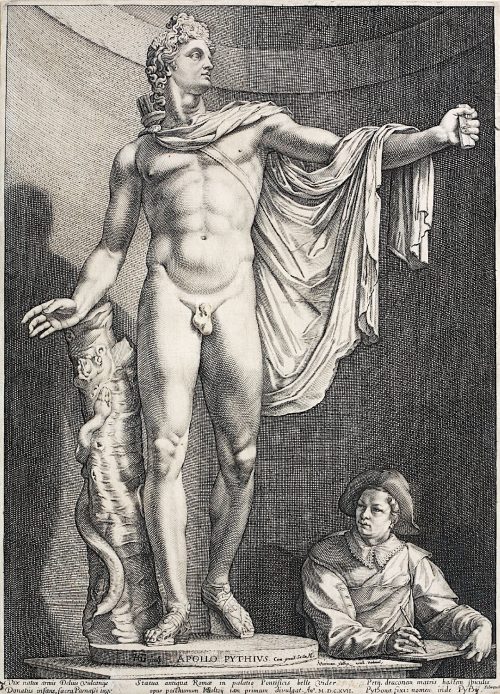 Hendrick Goltzius (Künstler*in), Apollo Belvedere, 1592 (veröffentlicht 1617)