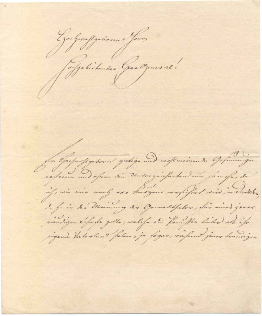 Brief von Friedrich Gustav Schilling