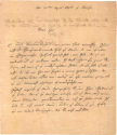 1. Seite des Briefes von August Graf von Platen-Hallermund