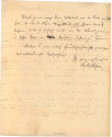 Brief von Karl Wilhelm Contessa