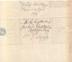 Adresse des Briefes von Friedrich Karl Julius Schütz