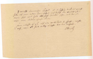 Brief von Adelbert von Chamisso