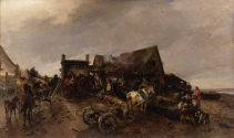 Gregor von Bochmann d. Ä., Alter Fischmarkt in Reval, 1886, Kunstpalast, Düsseldorf, Inv.-Nr. M ...