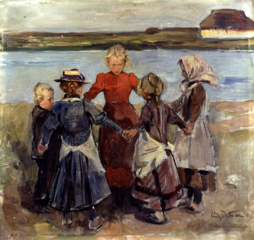 Ludwig Dettmann, Kinderreigen, 1895, Kunstpalast, Düsseldorf, Inv.-Nr. M 4238