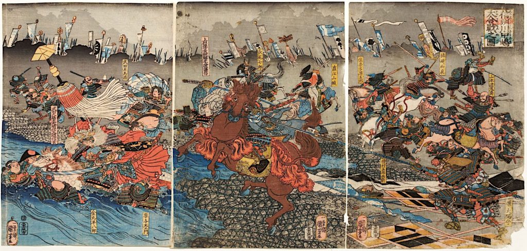 Der Kampf zwischen Shingen und Kenshin | Aus der Serie Die Schlachten von Kawanakajima [1553–1563]
