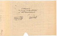 Adresse des Briefes von Willibald Alexis