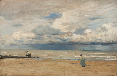 Eugène Dücker, Meeresstrand, Kunstpalast, Düsseldorf, Dauerleihgabe der Kunstakademie Düsseldor ...