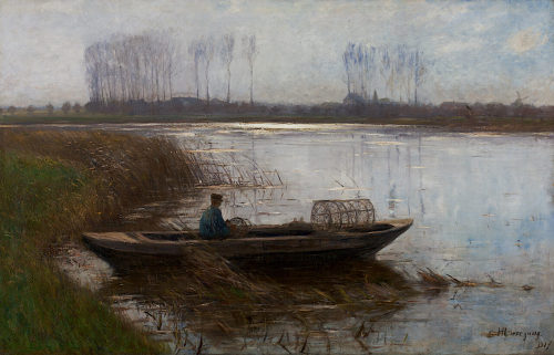 Helmuth Liesegang, Altwasser am Niederrhein, 1899, Kunstpalast, Düsseldorf, Inv.-Nr. M 5087