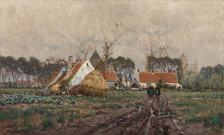 Eugen Kampf, Flandrische Landschaft, 1890, Kunstpalast, Düsseldorf, Inv.-Nr. M 5111