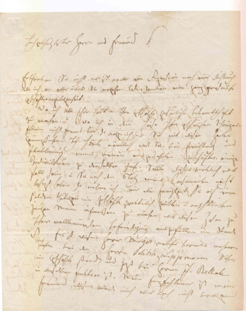 Brief von Moritz Gottlieb Saphir