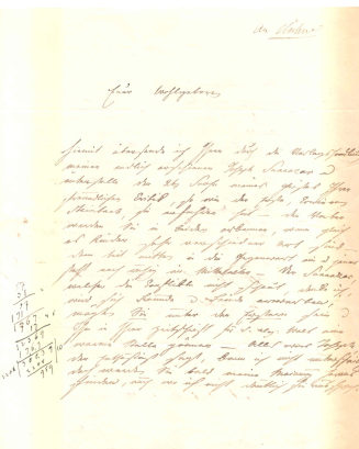 Brief von Theodor Schwarz