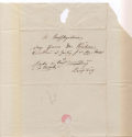 Adresse des Briefes von Theodor Schwarz