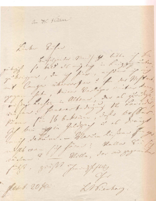 Brief von Ludolf Wienbarg