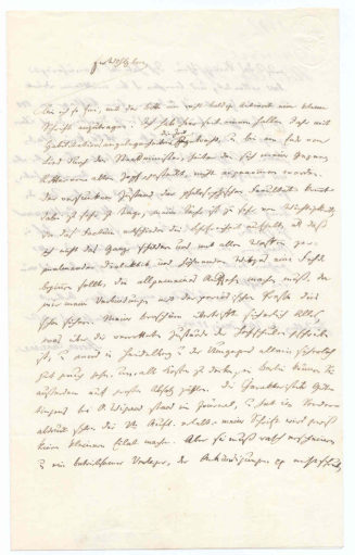 Brief von Moritz Carriere