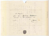 Adresse des Briefes von Anastasius Grün