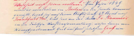 Rest 2. Seite der Biografie von Johann Jacoby