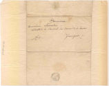 Adresse des Briefes von Heinrich Wilhelm August Freiherr von Gagern