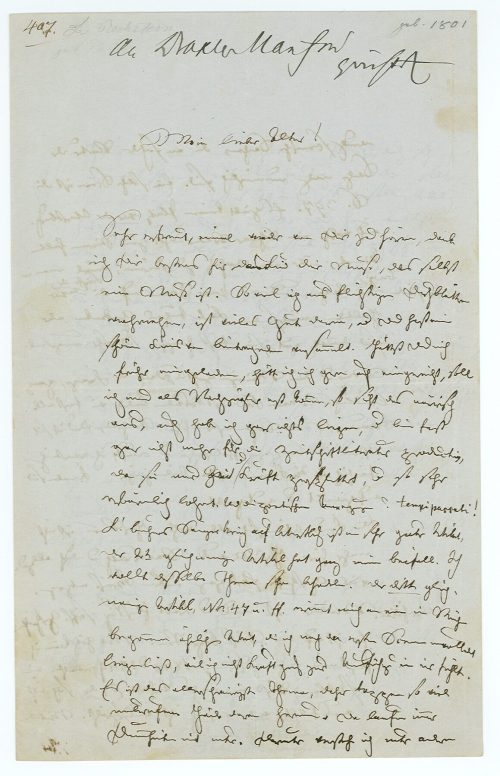 Brief von Ludwig Bechstein