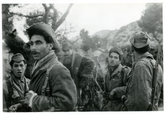 abendlicher Aufbruch der Partisanen Algerien 1958