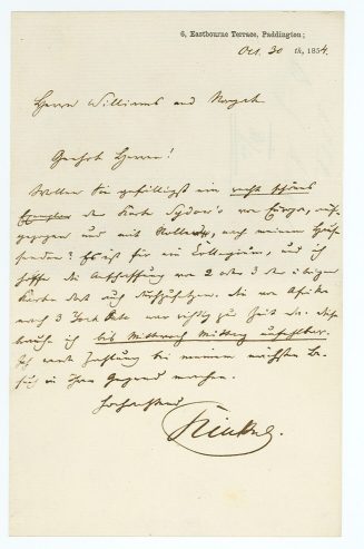 Brief von Gottfried Kinkel