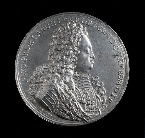 Johann Selter (Hersteller*in), Medaille auf das Rechsvikariat des Kurfürsten Johann Wilhelm von der Pfalz, 1711 