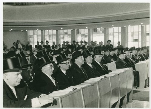 Jüdische Gemeinde <Düsseldorf> (Beteiligte Körperschaft), Einweihung der Neuen Synagoge Düsseldorf am 7. September 1958., 07.09.1958