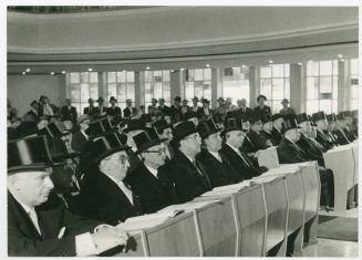 Einweihung der Neuen Synagoge Düsseldorf am 7. September 1958.