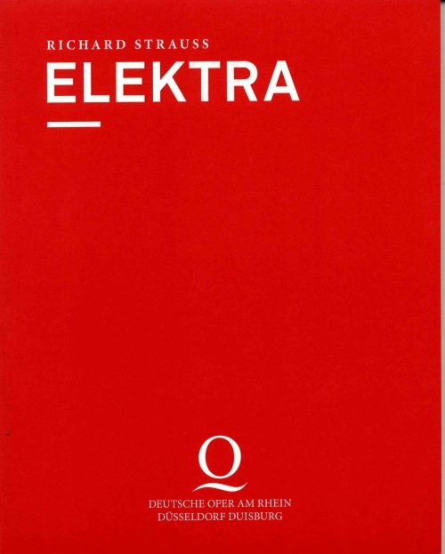 Programmheft zu "Elektra" von Richard Strauss