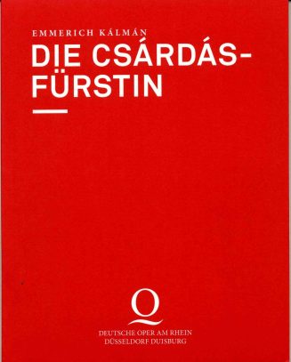 Programmheft zu "Die Csárdásfürstin" von Emmerich Kálmán